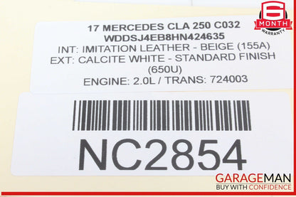 14-20 Mercedes W117 CLA250 Center Console Armrest Arm Rest Cover Beige OEM