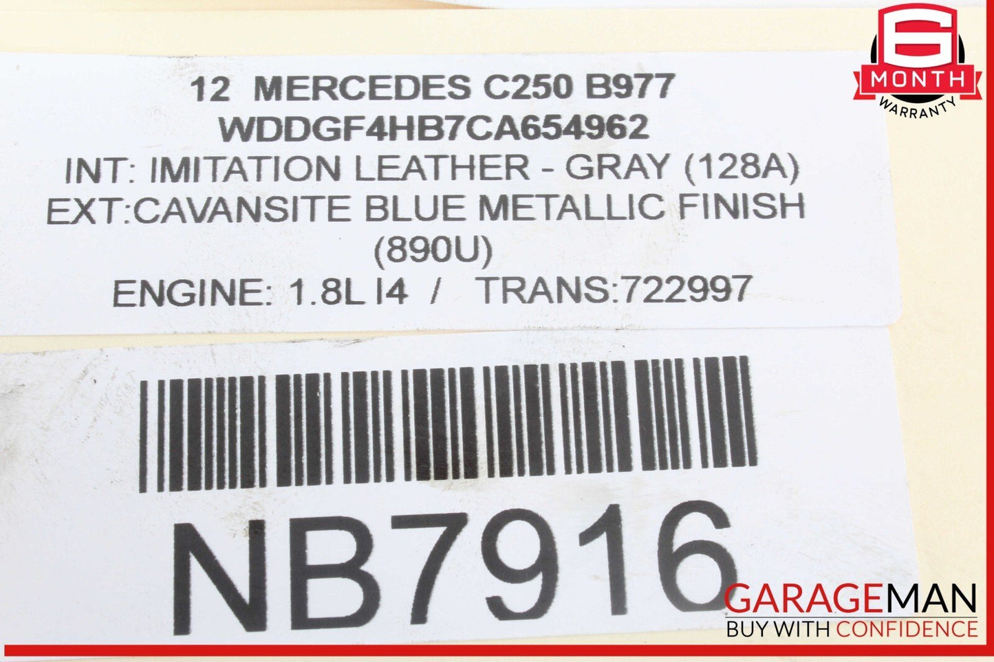 12-15 Mercedes W204 C250 SLK250 1.8L Engine Motor Camshaft Cam Housing Lower OEM