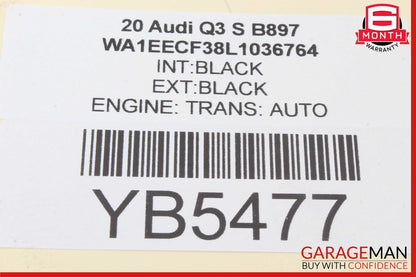 19-24 AUDI Q3 STEERING WHEEL BLACK LEATHER OEM 83A419091F