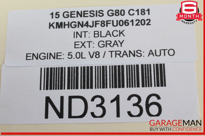 15-20 Hyundai Genesis G80 Front Left Side Dash Lower Knee Trim Cover Panel OEM