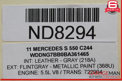 10-13 Mercedes W221 S550 S63 AMG RWD Power Steering Rack and Pinion Assembly OEM