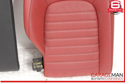 19-22 Mercedes W205 C300 Front & Rear Seats Seat Cushion Assembly Red OEM