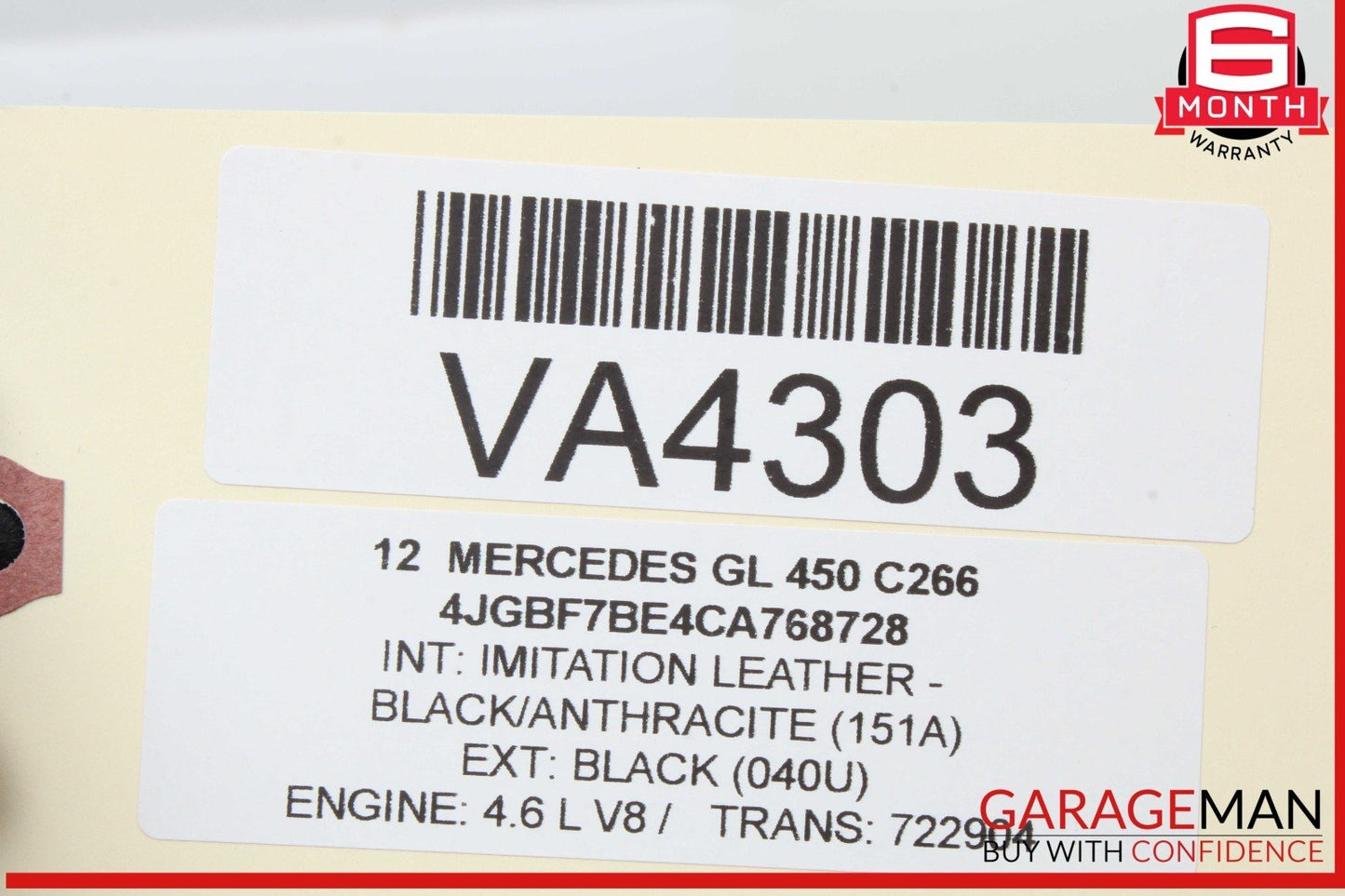 06-12 Mercedes X164 GL450 GL550 Rear AC A/C Air Conditioning Vent Trim OEM