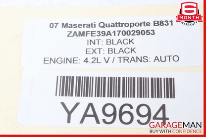 03-08 Maserati Quattroporte M139 Steering Wheel Black OEM