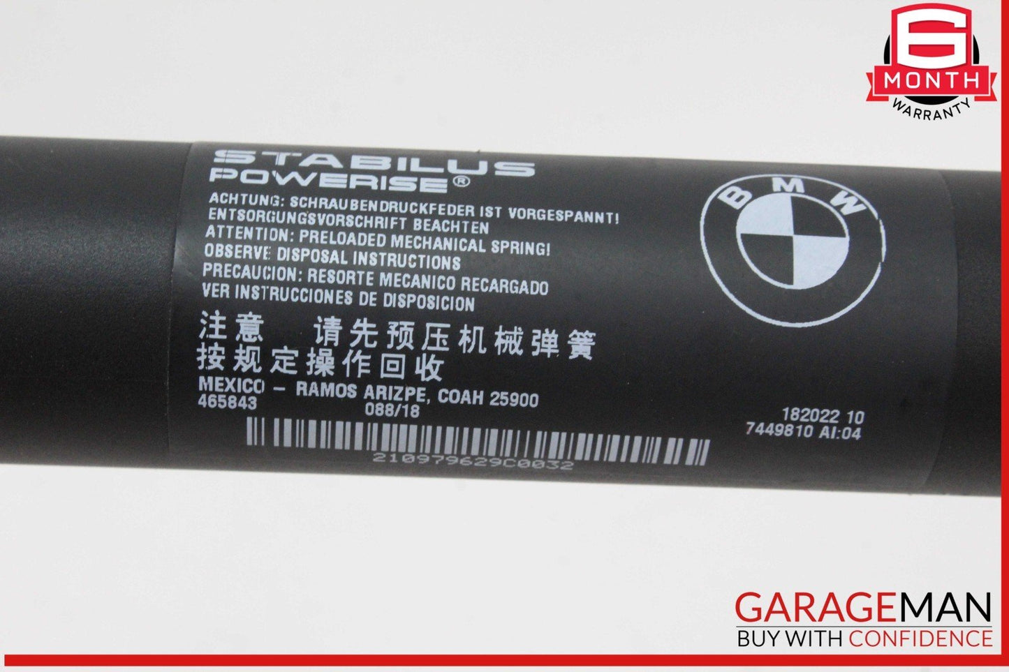 14-18 BMW X5 F15 Rear Left and Right Side Tailgate Trunk Power Lift Cylinder OEM