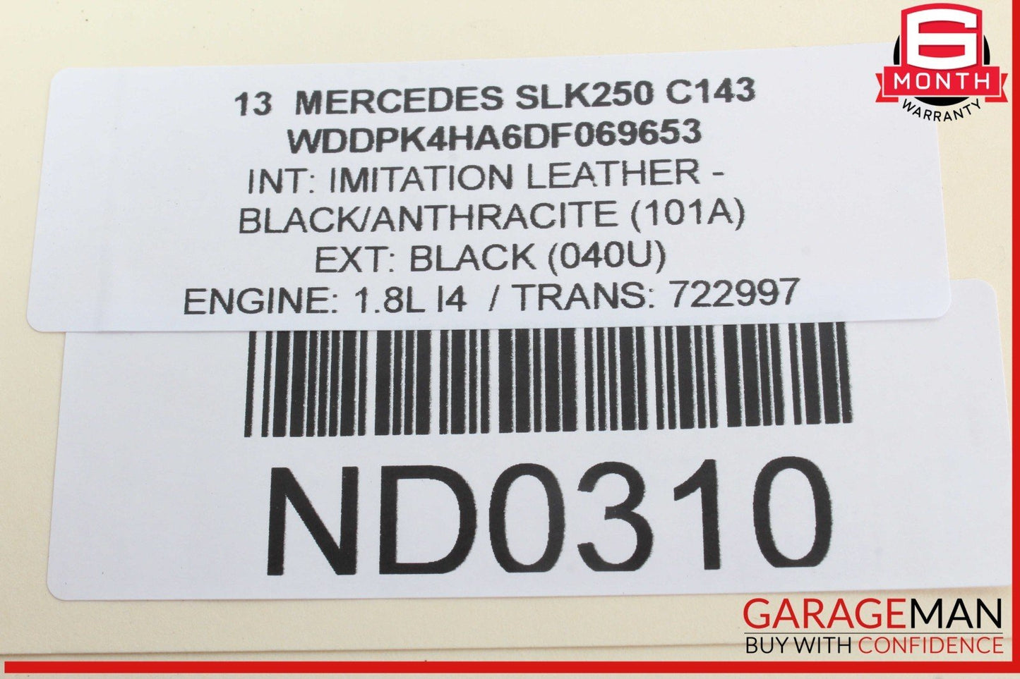 12-20 Mercedes R172 SLK250 SLK350 Front Top Roof Lock Latch Cylinder Set OEM