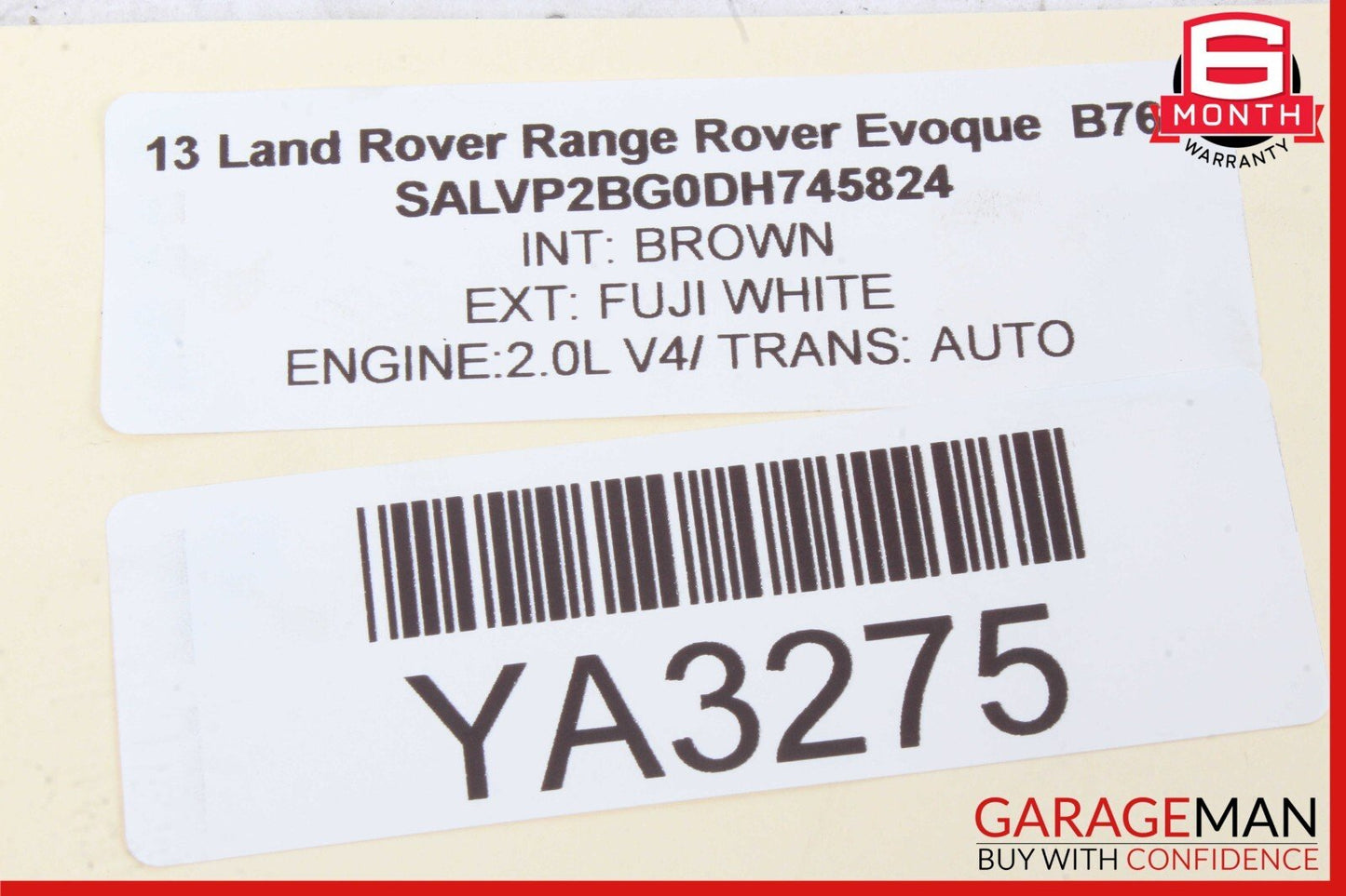12-19 Range Rover Evoque L538 Front Right Side Door Window Regulator w/o Motor