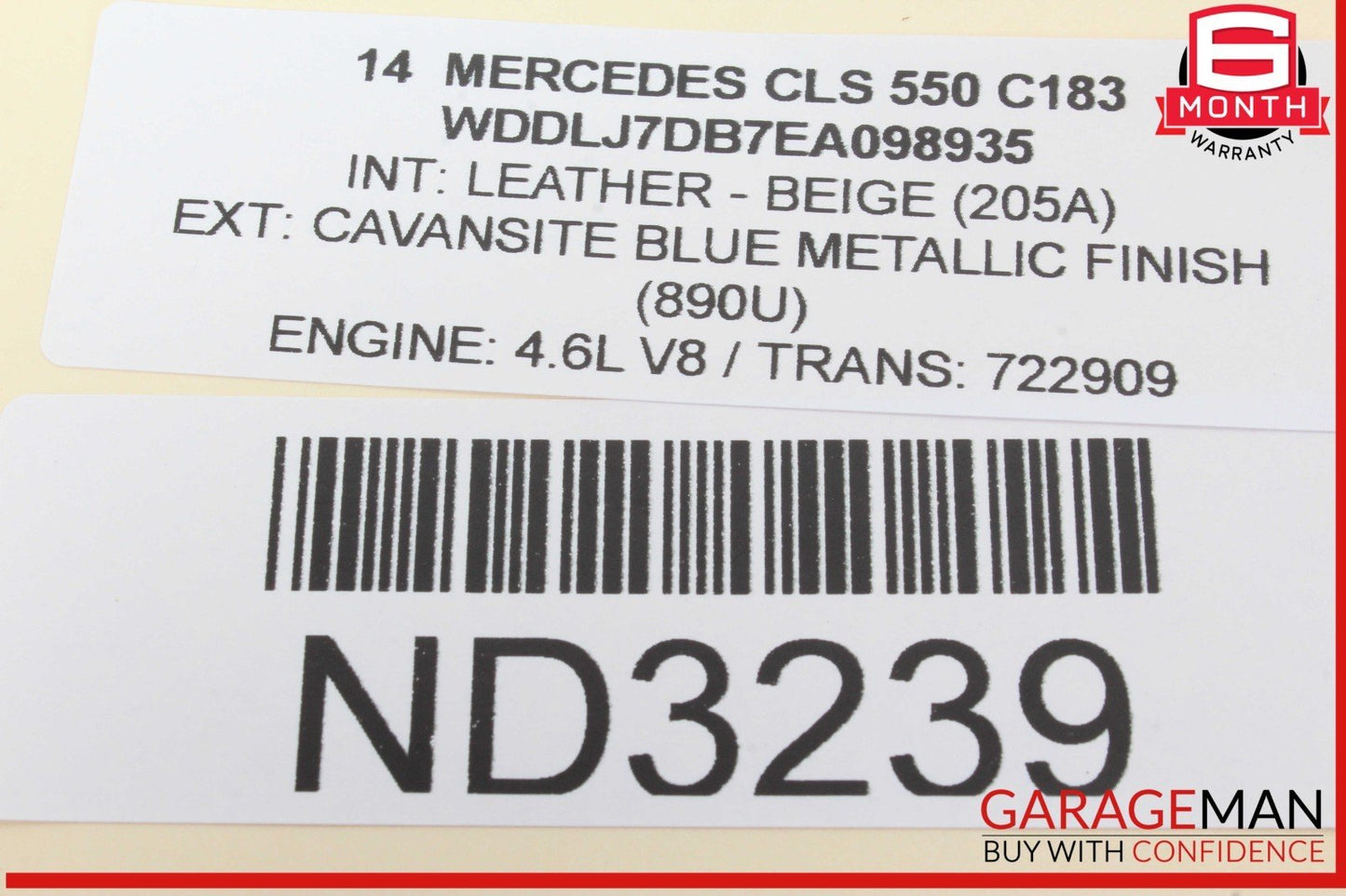 12-18 Mercedes W218 CLS550 Front Dash Trim Bezel Air Vent Cover Assy OEM