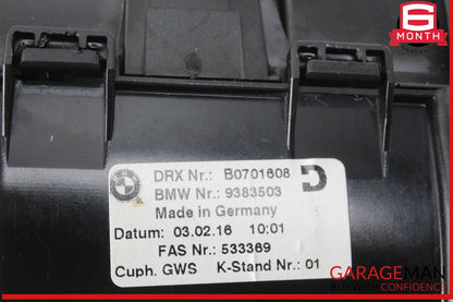 12-18 BMW 640i 650i Front Center Console Trim Panel Shifter Bezel Cup Holder OEM