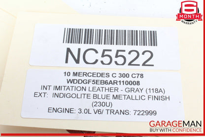 05-13 Mercedes W204 C300 CLK350 Engine Cylinder Head Cover Right Side OEM
