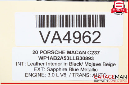18-23 Porsche Macan 95B Audi S4 S5 SQ5 3.0L Engine Right Side Valve Cover OEM