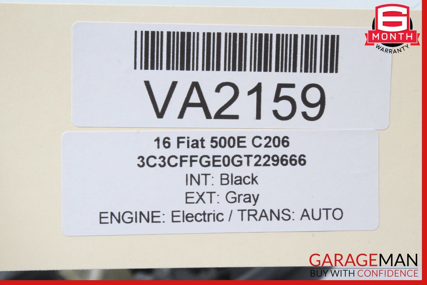 12-19 Fiat 500E Front Left Driver Side Steering Wheel Black P5RR80JXWAB OEM