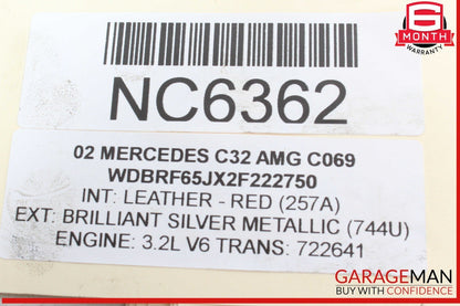 98-05 Mercedes W203 C32 AMG C320 Left Side Engine Motor Rocker Arm 1120510008