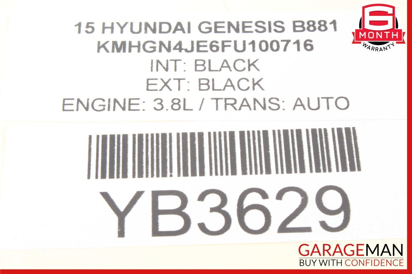 15-16 Hyundai Genesis Speedometer Instrument Gauge Cluster 94011-B1200 OEM
