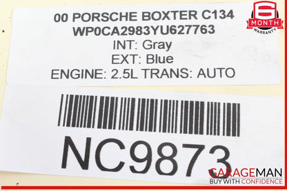 00-02 Porsche Boxster 986 Left Driver Side Engine Motor Cylinder Head OEM