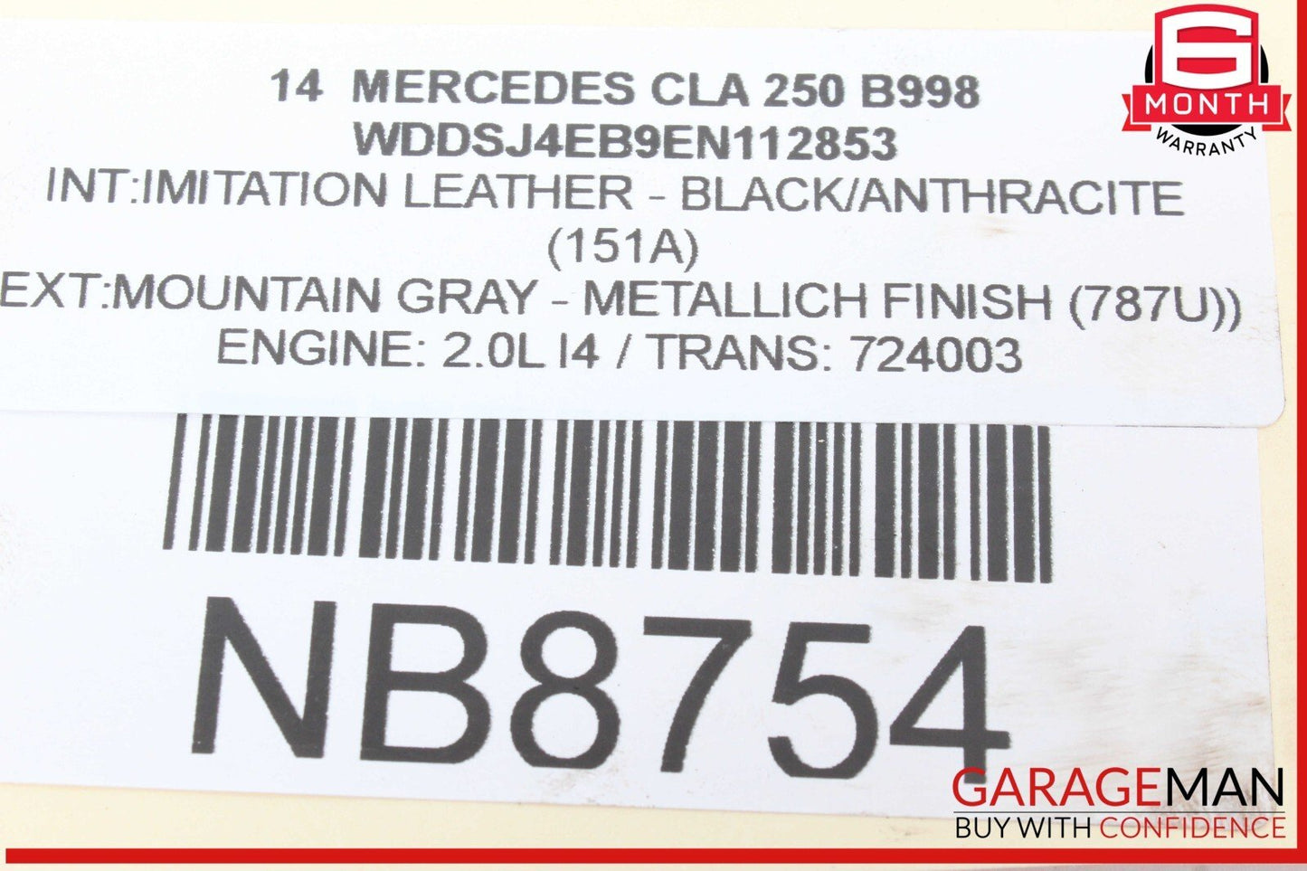 14-19 Mercedes W117 CLA250 Front Right & Left Side Brake Caliper Calipers Set