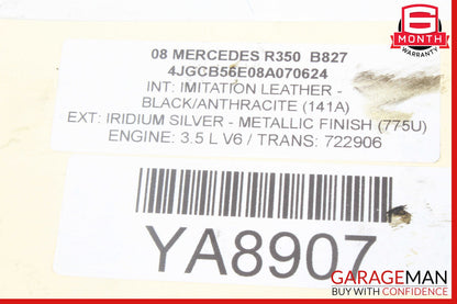06-13 Mercedes W251 R350 Engine Upper Oil Sump Baffle Pan 2720142002 OEM