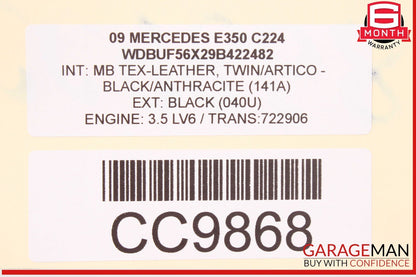 03-09 Mercedes W211 E350 Engine Motor Cooling Fan Radiator A/C Condenser Assy
