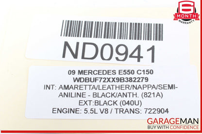 07-09 Mercedes W211 E550 E500 Front Left & Right Side Door Audio Sound Speakers