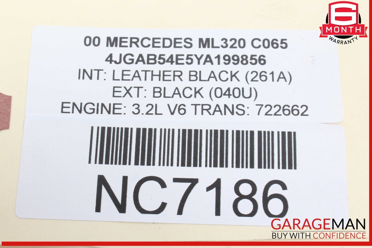 98-05 Mercedes W163 ML320 C320 Engine Motor Right Cylinder Head Camshaft OEM