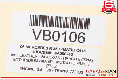 06-13 Mercedes W251 R350 4MATIC Rear Left and Right Side Door Audio Speakers OEM