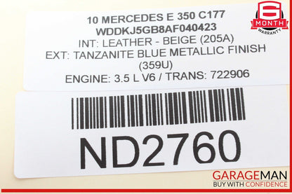10-13 Mercedes W207 E350 Rear Right Passenger Side Outer Tail Light Lamp OEM
