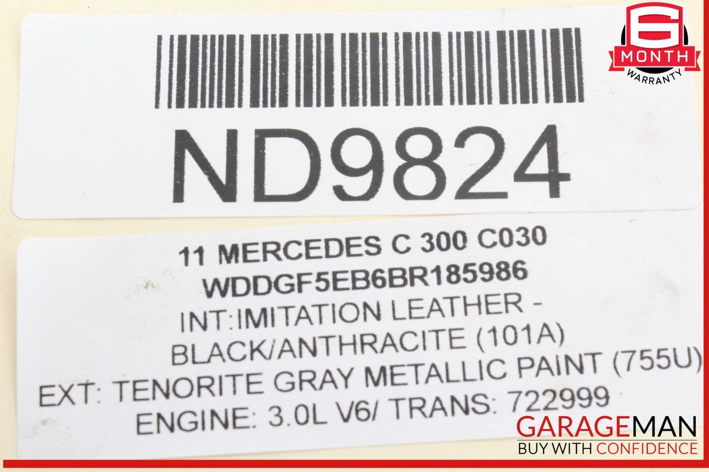05-13 Mercedes W204 C300 E350 CLK350 Engine Cylinder Head Cover Right Side OEM