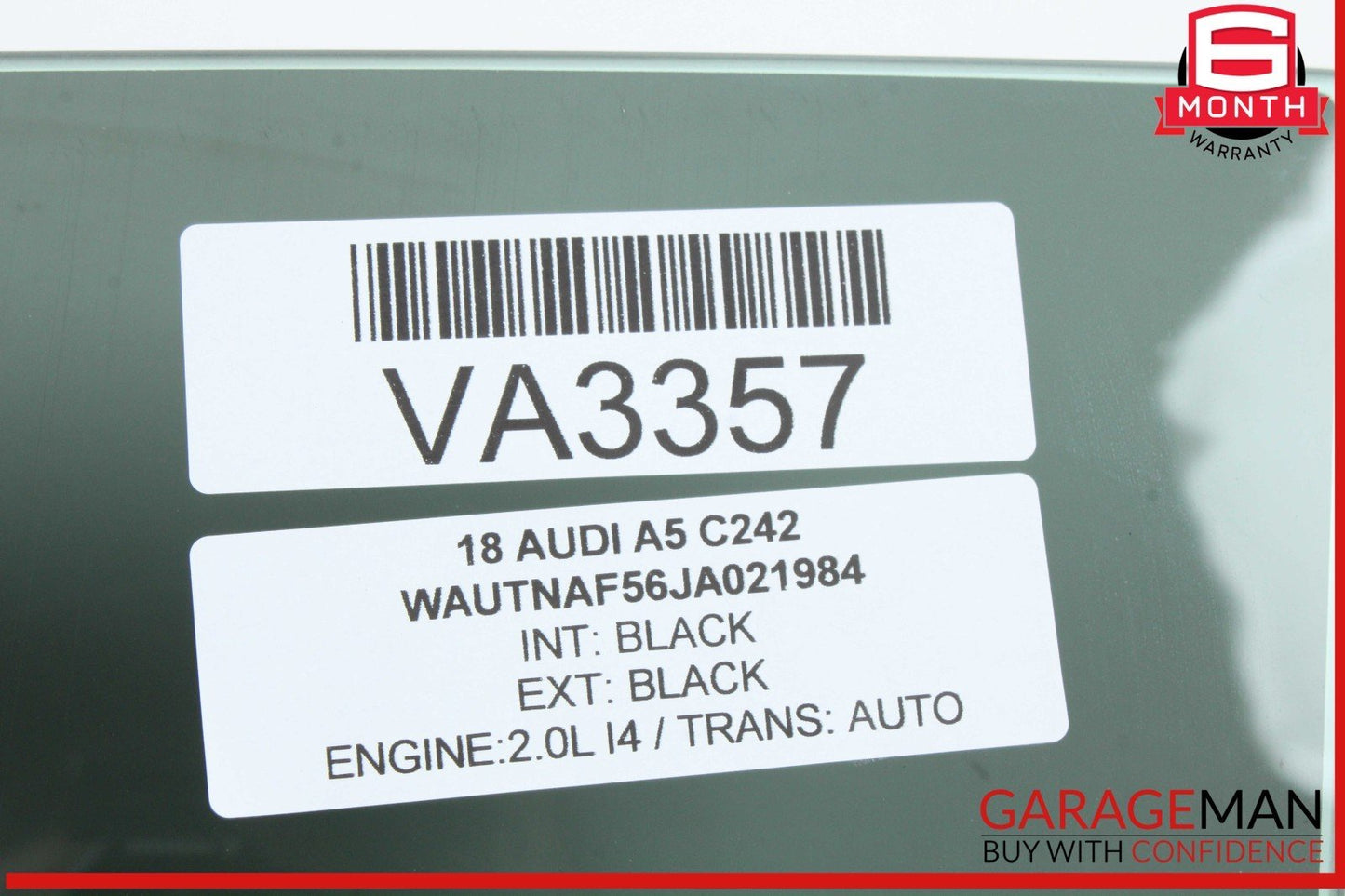 18-24 Audi A5 S5 RS5 Coupe Front Left Driver Side Door Window Glass OEM