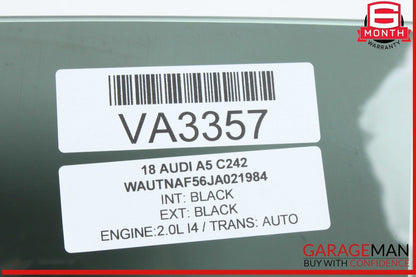 18-24 Audi A5 S5 RS5 Coupe Front Left Driver Side Door Window Glass OEM