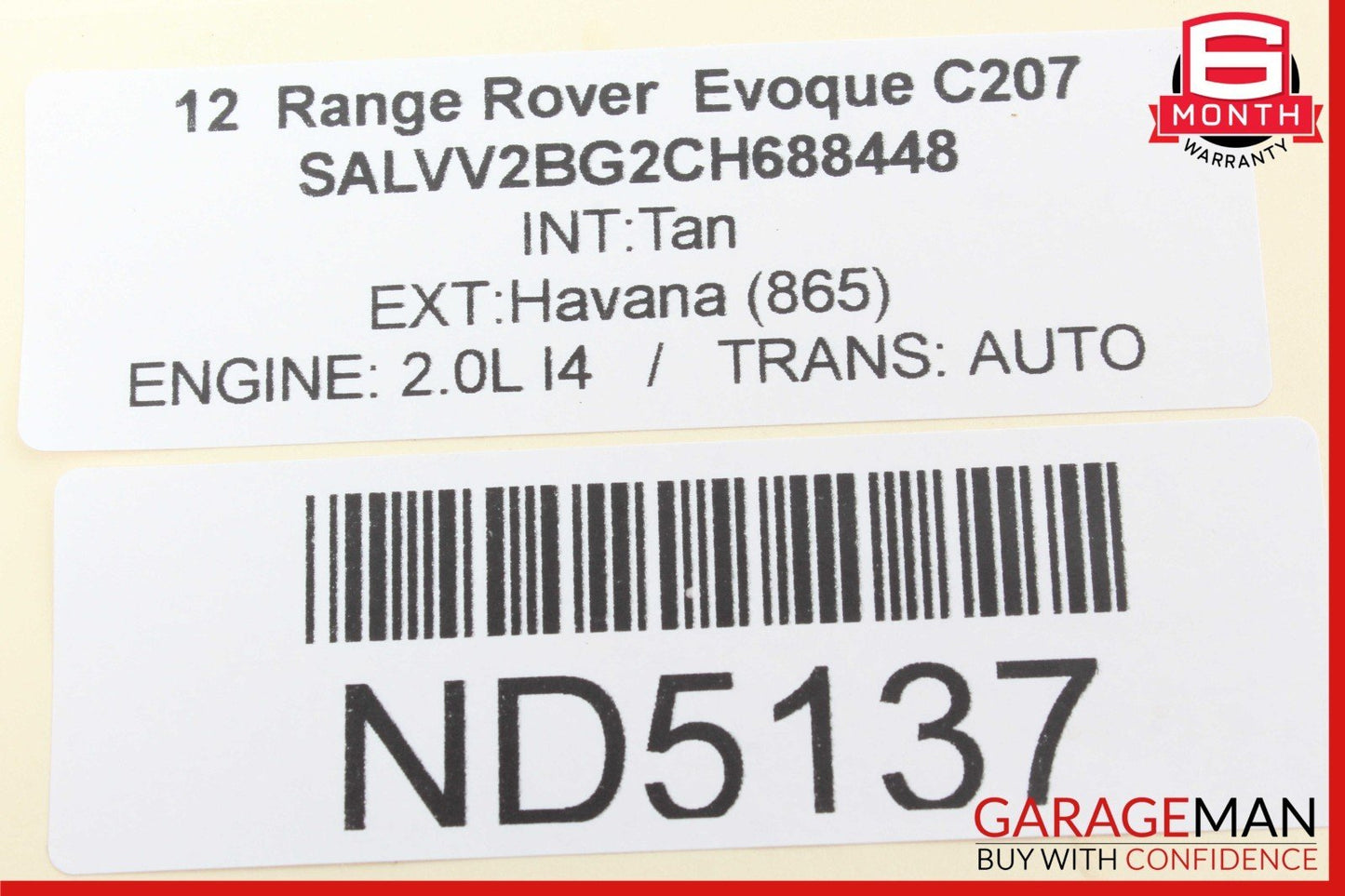 12-13 Range Rover Evoque Front Dash AC Air Conditioning Climate Control Panel