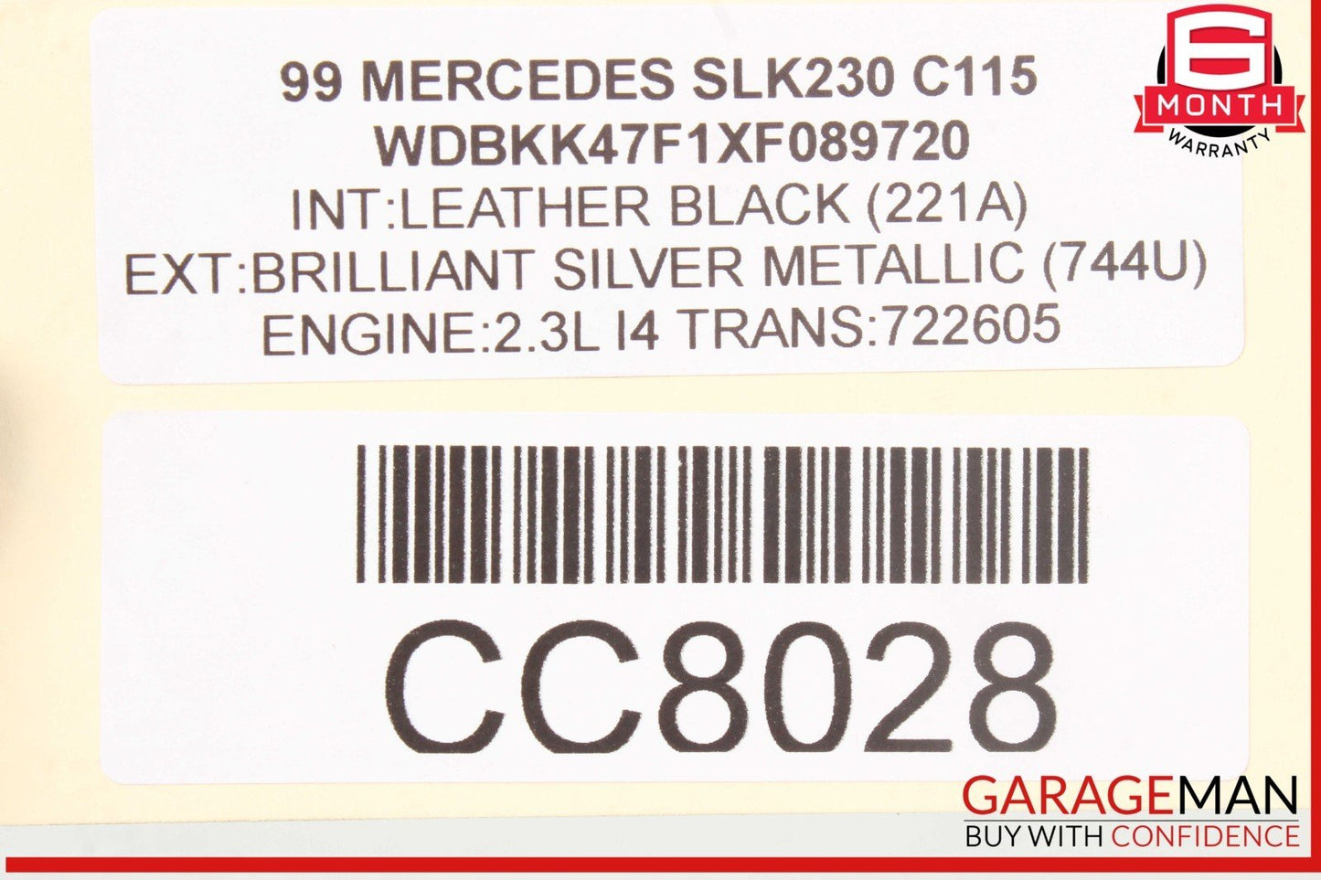 97-04 Mercedes R170 SLK230 SLK320 AC A/C Cooling Air Conditioning Condenser OEM