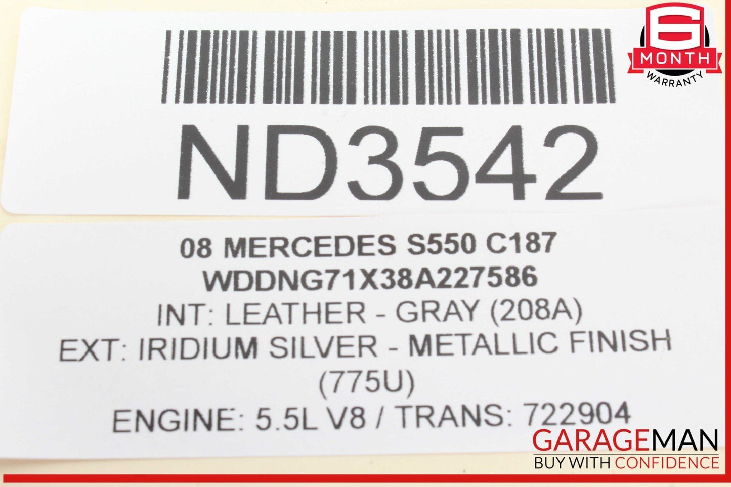 07-10 Mercedes W221 S550 CL550 Front Left Side Steering Wheel 2214600103 OEM
