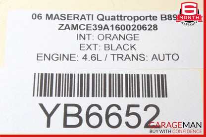 03-08 Maserati Quattroprote M139 Front Left Driver Side Headlight Lamp Bi Xenon