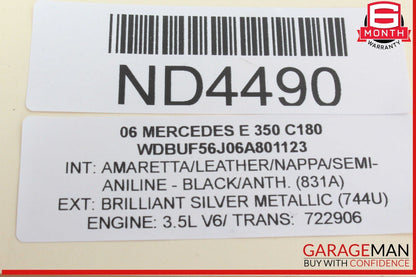 05-13 Mercedes W211 E350 C300 GLK350 Engine Cylinder Head Cover Left Side OEM