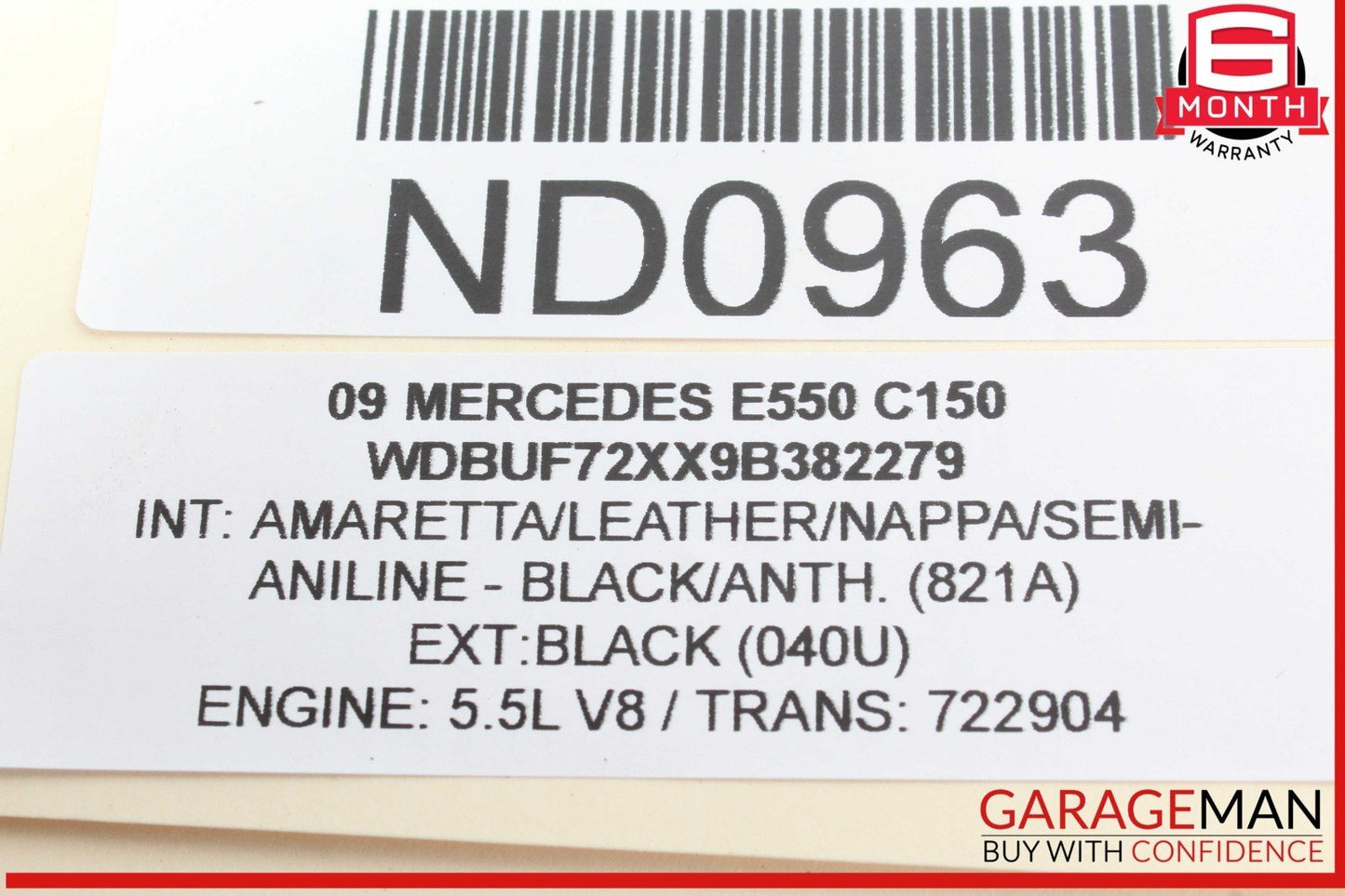 07-09 Mercedes W211 E550 E350 Front Center Bumper Grill Grille Trim Cover Panel