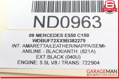 07-09 Mercedes W211 E550 E350 Front Center Bumper Grill Grille Trim Cover Panel