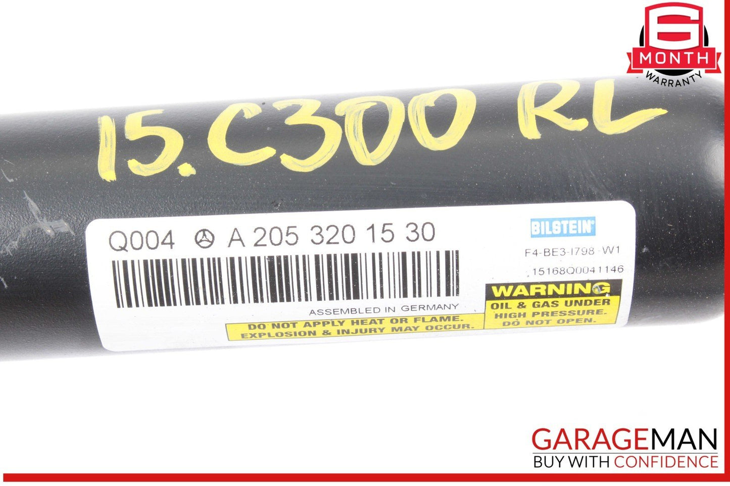 15-20 Mercedes W205 C300 C350e Rear Left and Right Shock Strut Absorber Set OEM
