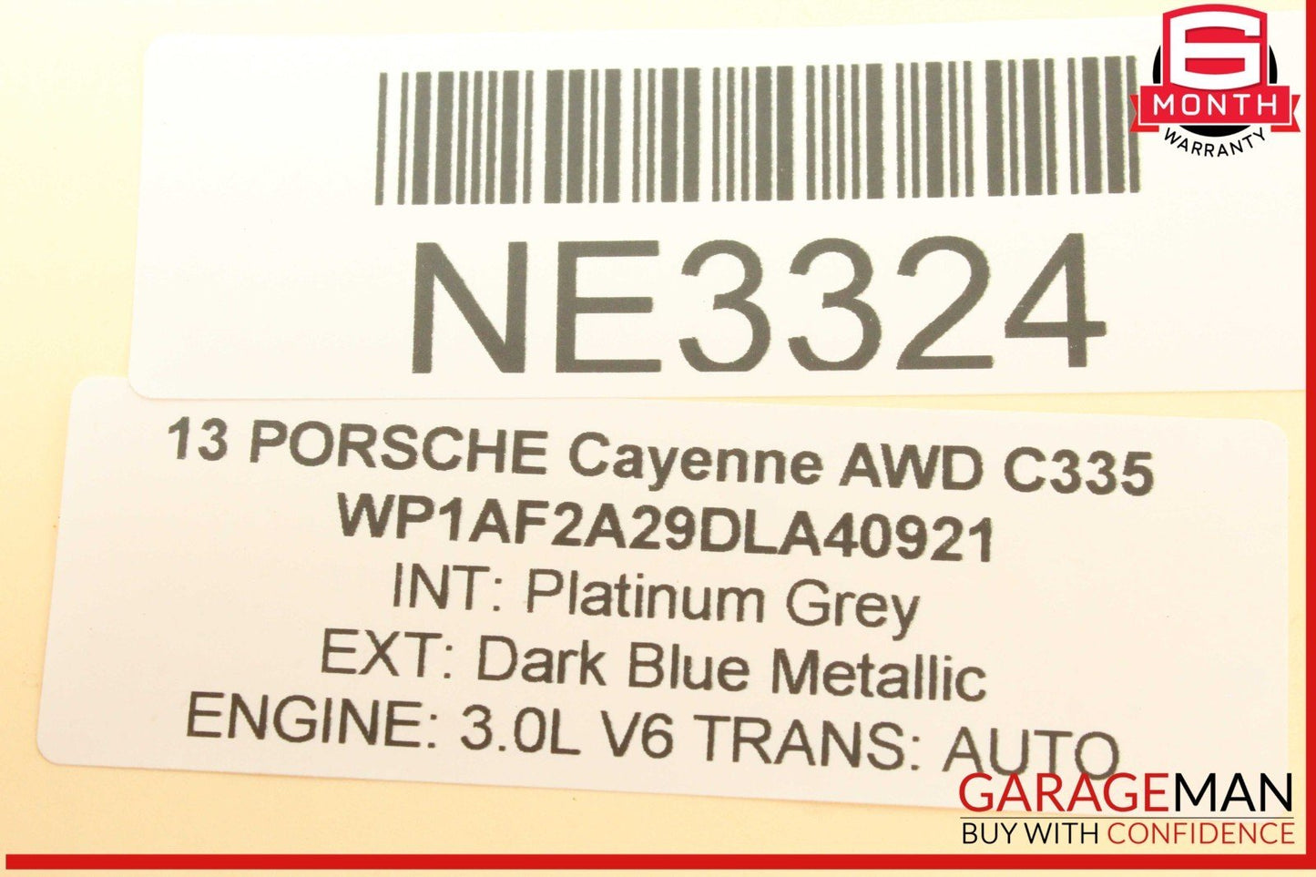 11-14 Porsche Cayenne 958 AWD Rear Left Side Inner Trunk Tail Light Lamp OEM