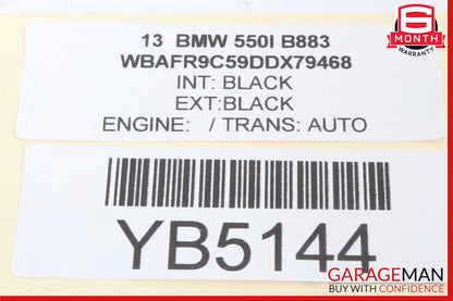 11-16 BMW 528i 535i 550i Rear Right Door Lock With Soft Close 7154516 41543104