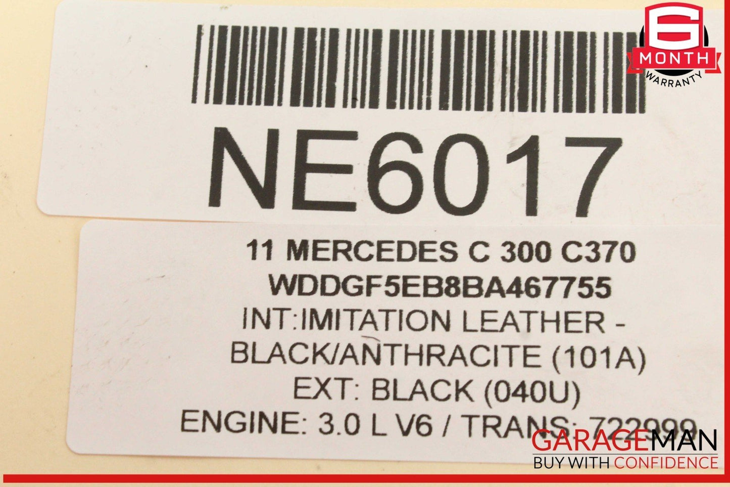 06-13 Mercedes W204 C300 Left Side Engine Motor Cylinder Head Valve Cover OEM