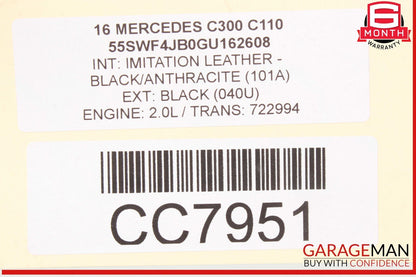 15-23 Mercedes W205 C300 E300 Engine Radiator Cooling Fan Motor Assembly OEM