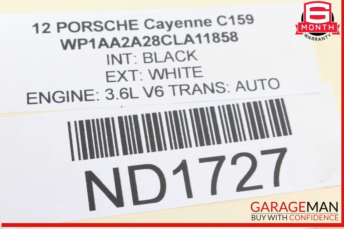 08-18 Porsche Cayenne 3.6L VR6 Engine Motor Air Intake Manifold 03H133201AB OEM