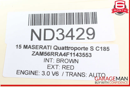 14-17 Maserati Quattroporte Rear AC Air Vent Grille OEM