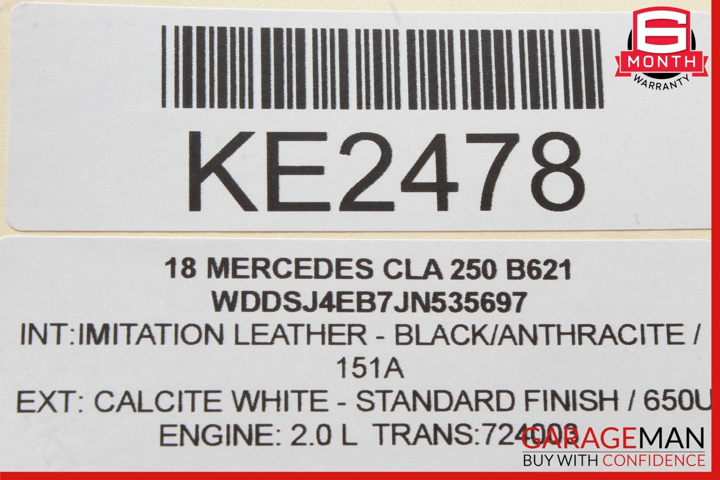 14-18 Mercedes W117 CLA250 Rear Left Driver Side Lower Control Arm OEM