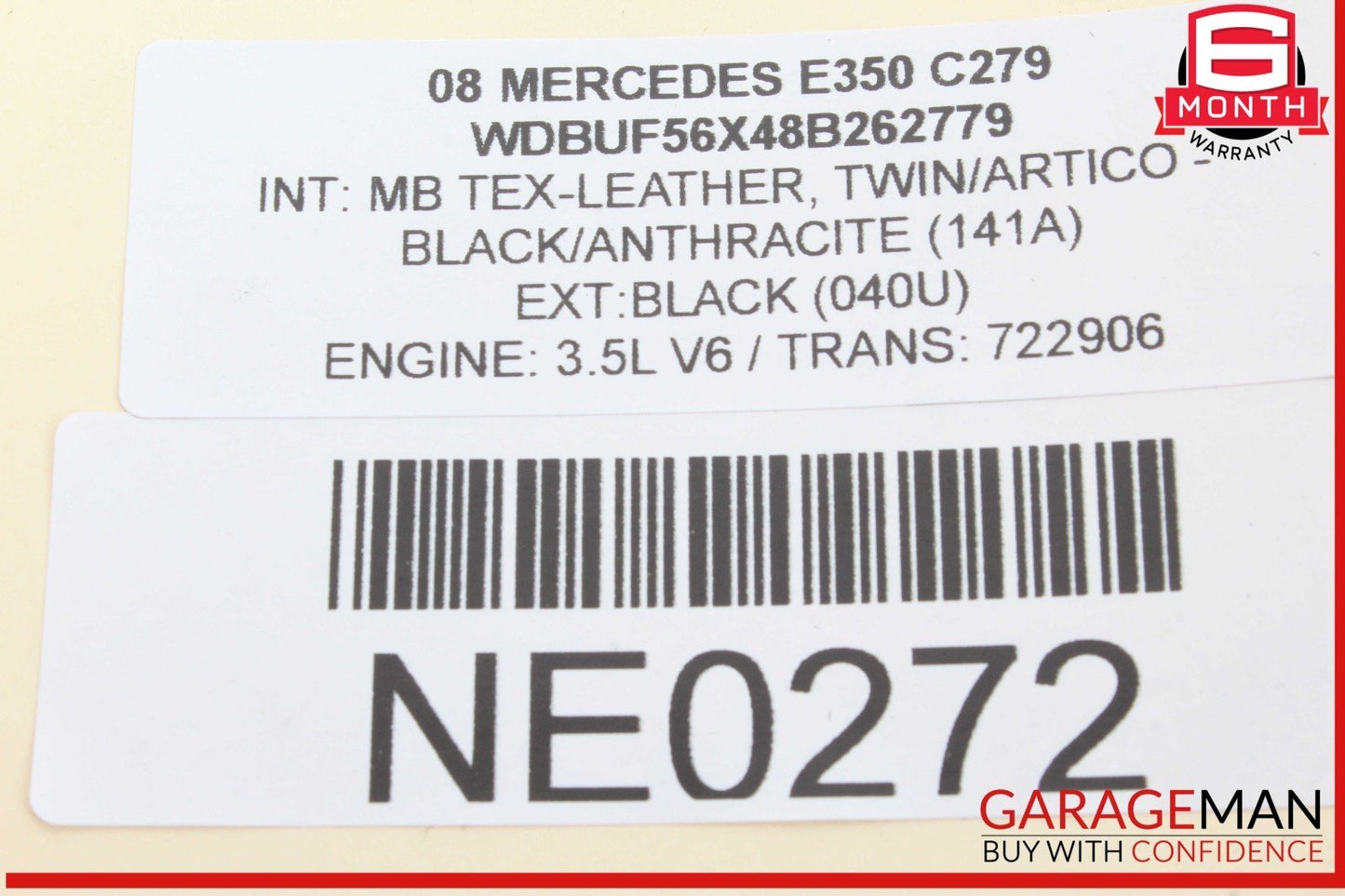 07-09 Mercedes W211 E350 Front Center Bumper Grill Grille Trim Cover Panel OEM