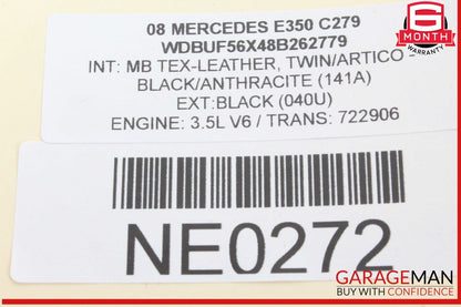 07-09 Mercedes W211 E350 Front Center Bumper Grill Grille Trim Cover Panel OEM