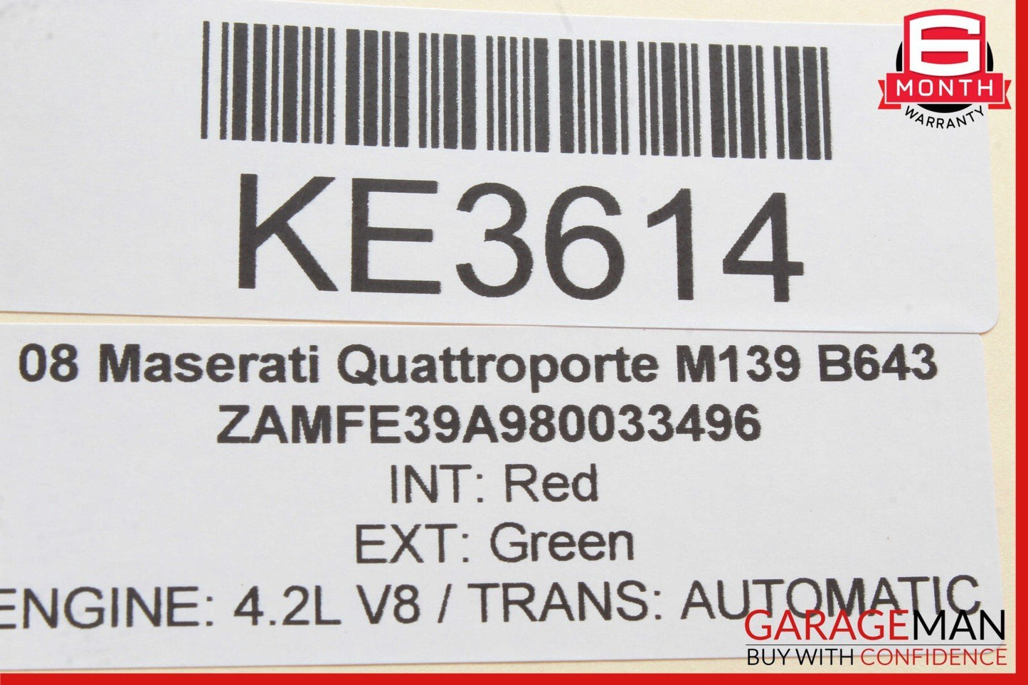 03-13 Maserati Quattroporte M139 Front Left Side Exterior Door Handle OEM