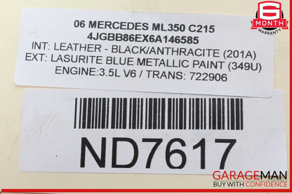 05-12 Mercedes W164 ML350 E350 Left Side Engine Motor Cylinder Head OEM