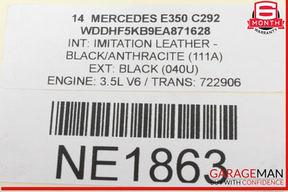 12-20 Mercedes W212 E350 SLC43 M276 RWD Upper Oil Pan Section 2760141802 OEM