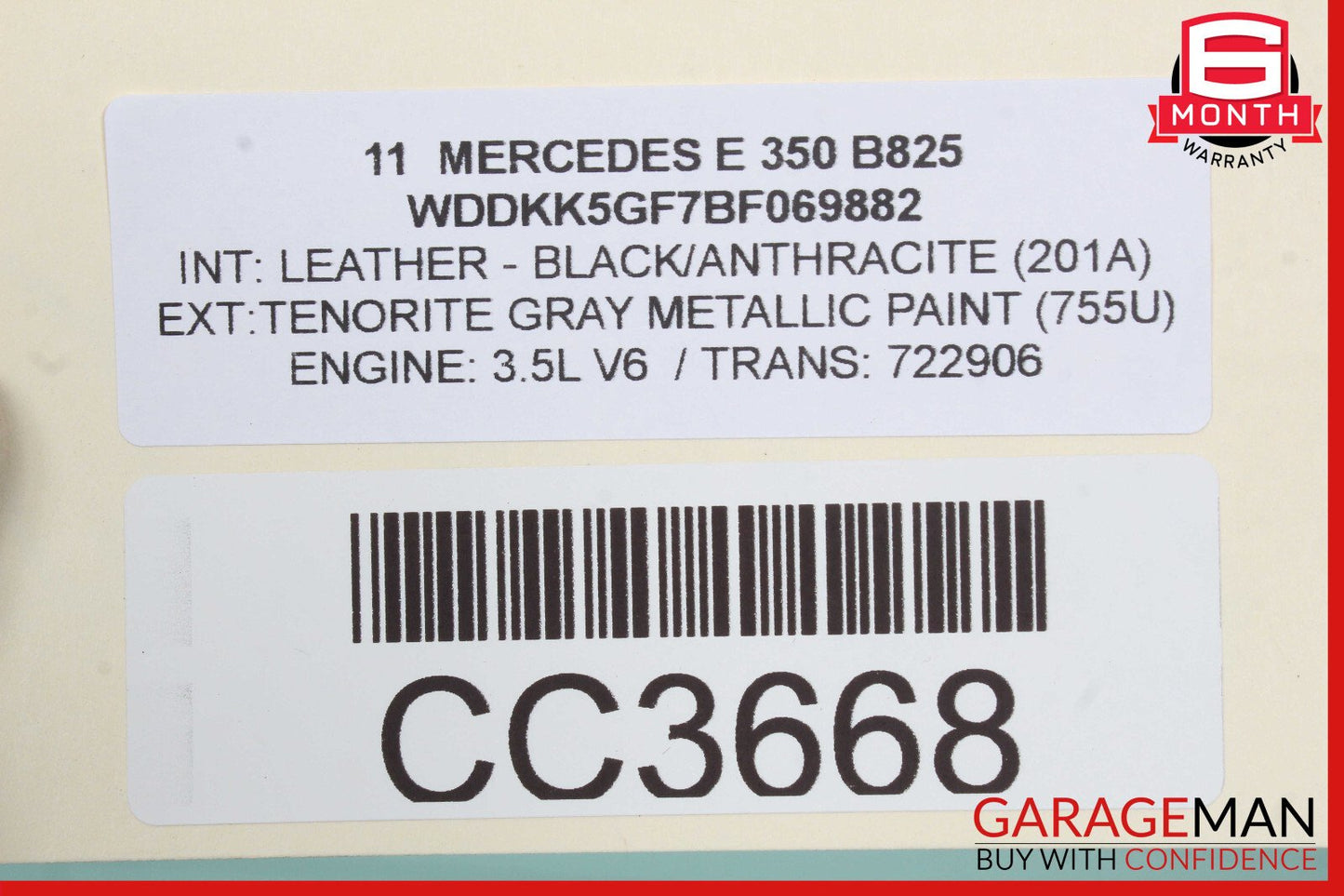 11-16 Mercedes W212 E350 Wagon Trunk Lid Tailgate Hatch Shell w/Glass OEM